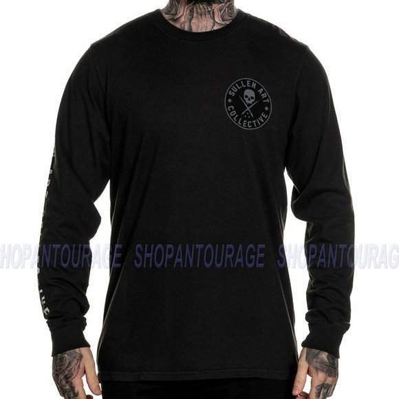 Sullen Ever Jet Black SCM3546 Long Sleeve T-shirt - Picture 2 of 7